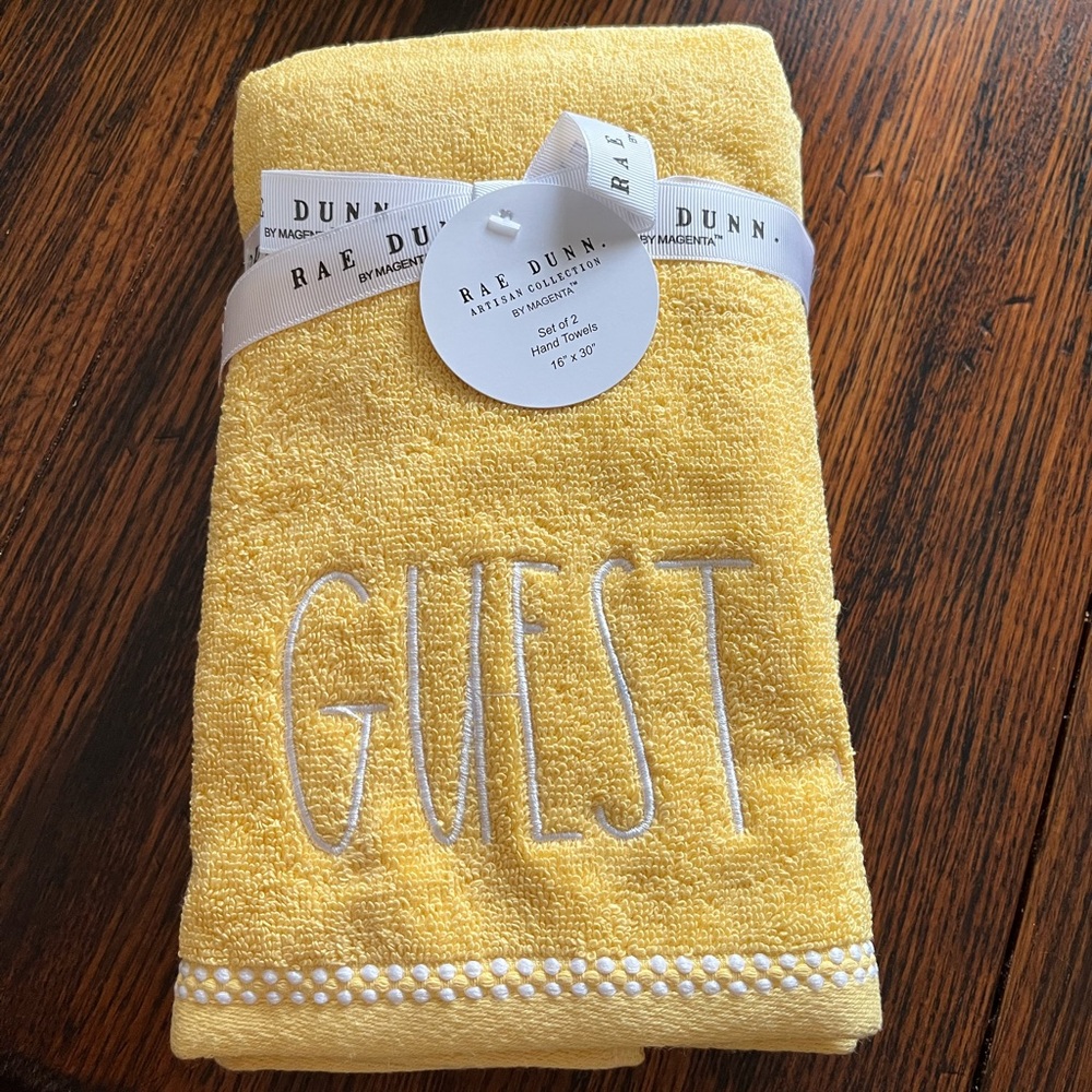Rae Dunn hand towels.  New